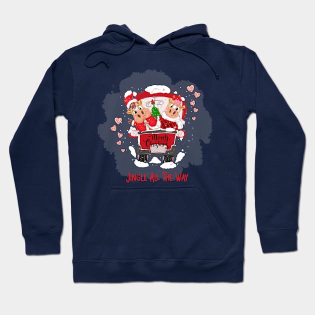 Jingle All The Way Hoodie by Athikan